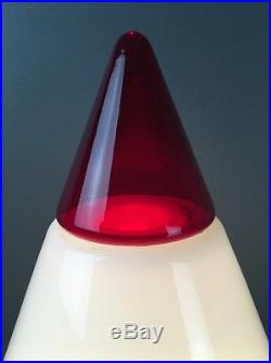 Vintage Italian Post Modern TOSO for LEUCOS T46 Large Glass Table Lamp
