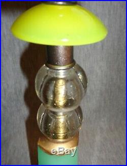 Vintage Jadeite Glass Art Deco Lamps withDesigner Fabric Shades-Best Lamps on eBay