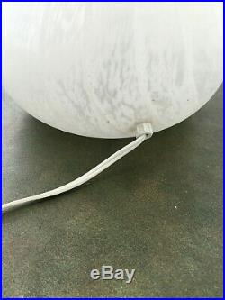 Vintage Mid Century Frosted Glass MURANO Mushroom Table Lamp