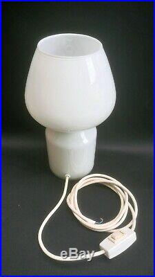 Vintage Retro Table Lamp Modern Glass Mushroom Light Mid Century x 2 Hala Zeist