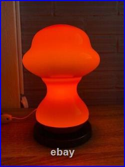 Vintage Space Age Mushroom Table Lamp Atomic Design Light Mid Century UFO