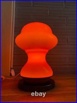 Vintage Space Age Mushroom Table Lamp Atomic Design Light Mid Century UFO