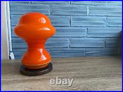 Vintage Space Age Mushroom Table Lamp Atomic Design Light Mid Century UFO