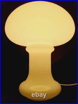 Vtg Art Deco Peill & Putzler Glass Mushroom Table Lamp Mid Century Modern MCM