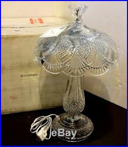Waterford Crystal Seahorse Electric Table Lamp 22 In Original Box