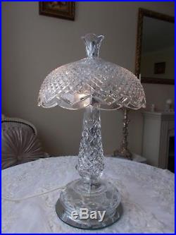 Waterford crystal atchill mushroom table lamp