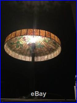 Williamson Bronze Table Lamp Leaded Tiffany Studios Era Circa 1910